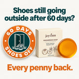 The 60-day Shoes-Off Guarantee: every penny back